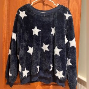 Fuzzy star sweatshirt